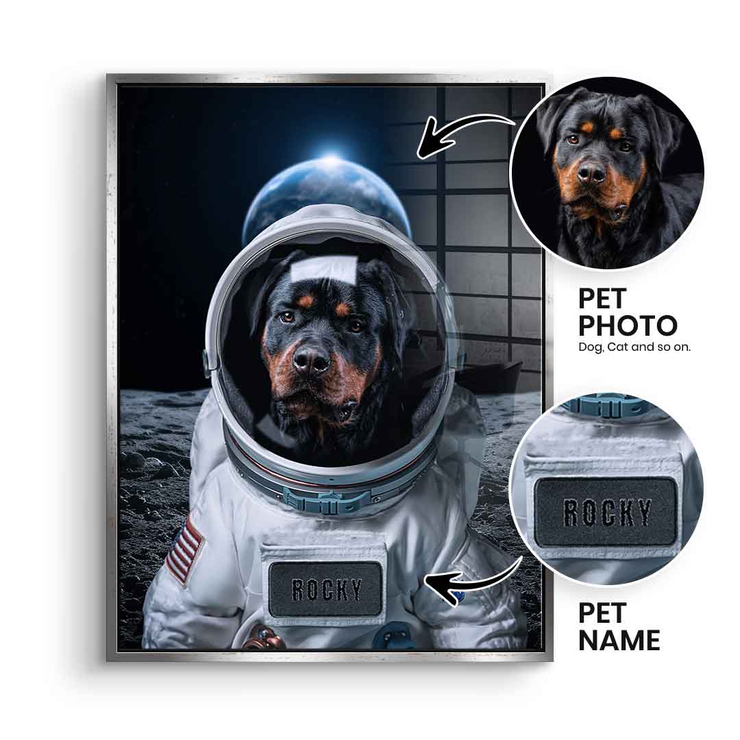 Astronaut personalisierbar - Acrylglas