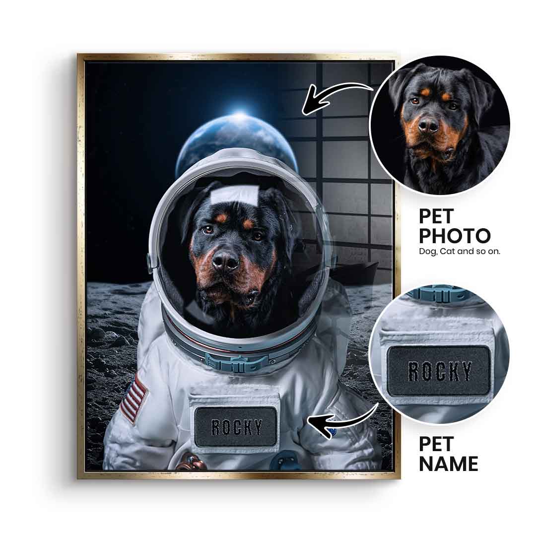 Astronaut personalisierbar - Acrylglas