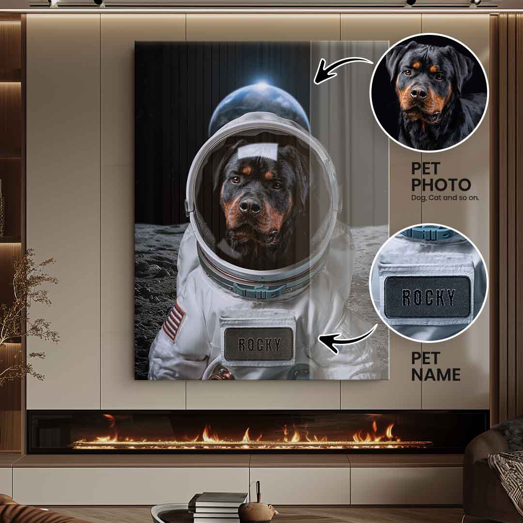 Astronaut can be personalized - acrylic glass