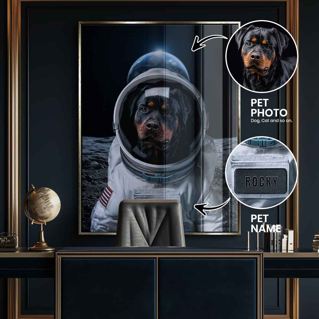 Astronaut personalisierbar - Acrylglas