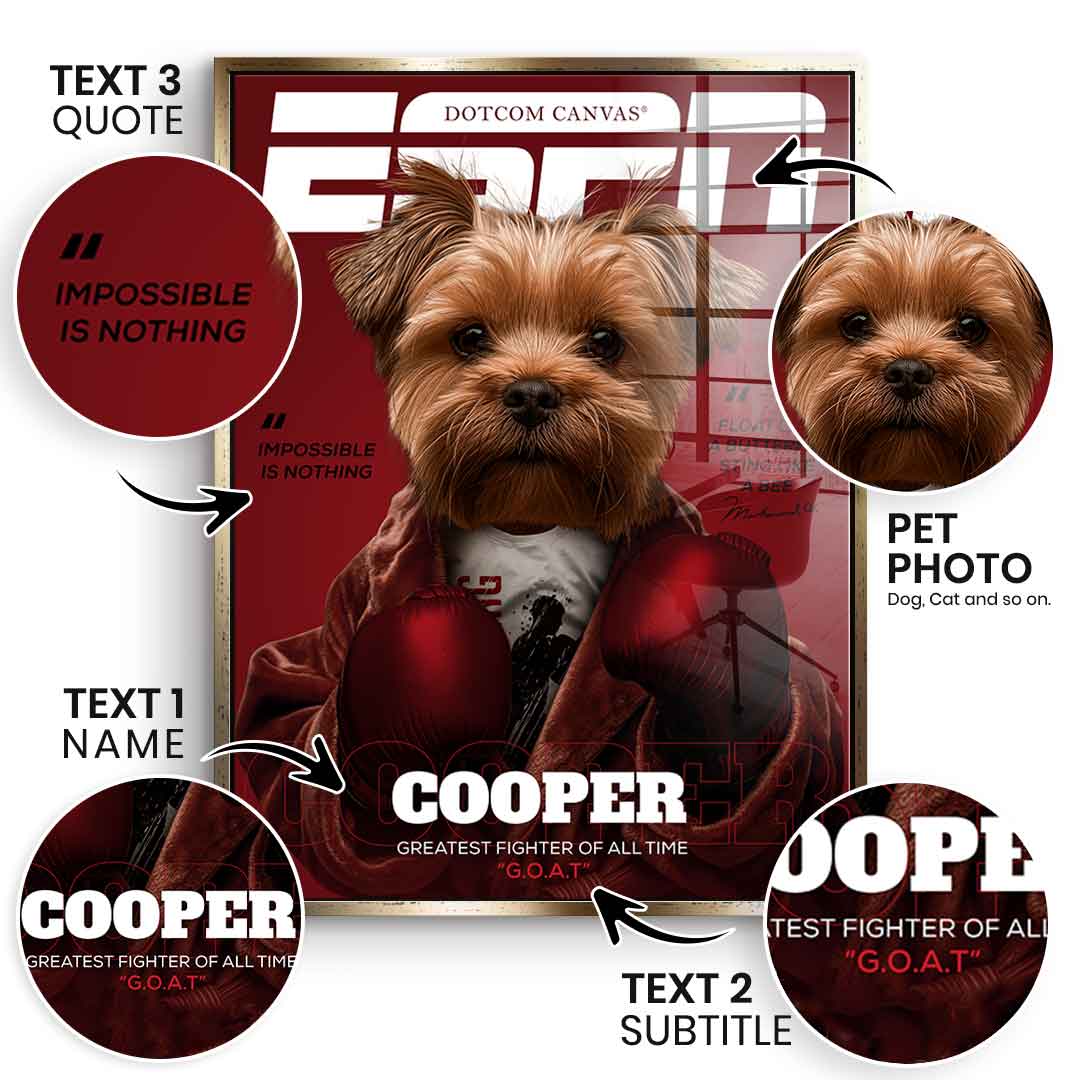 ESPN personalisierbar - Acrylglas