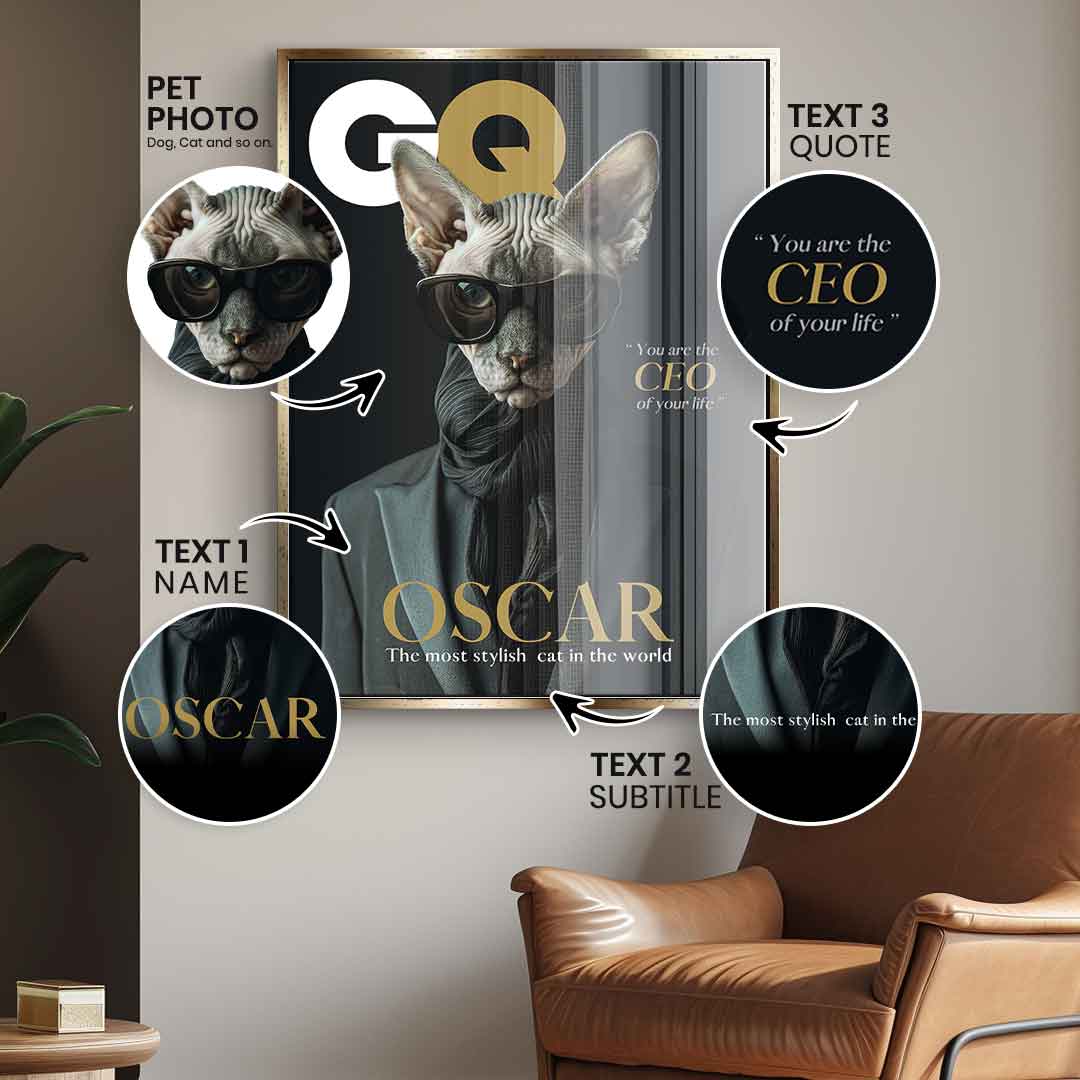 GQ personalisierbar - Acrylglas