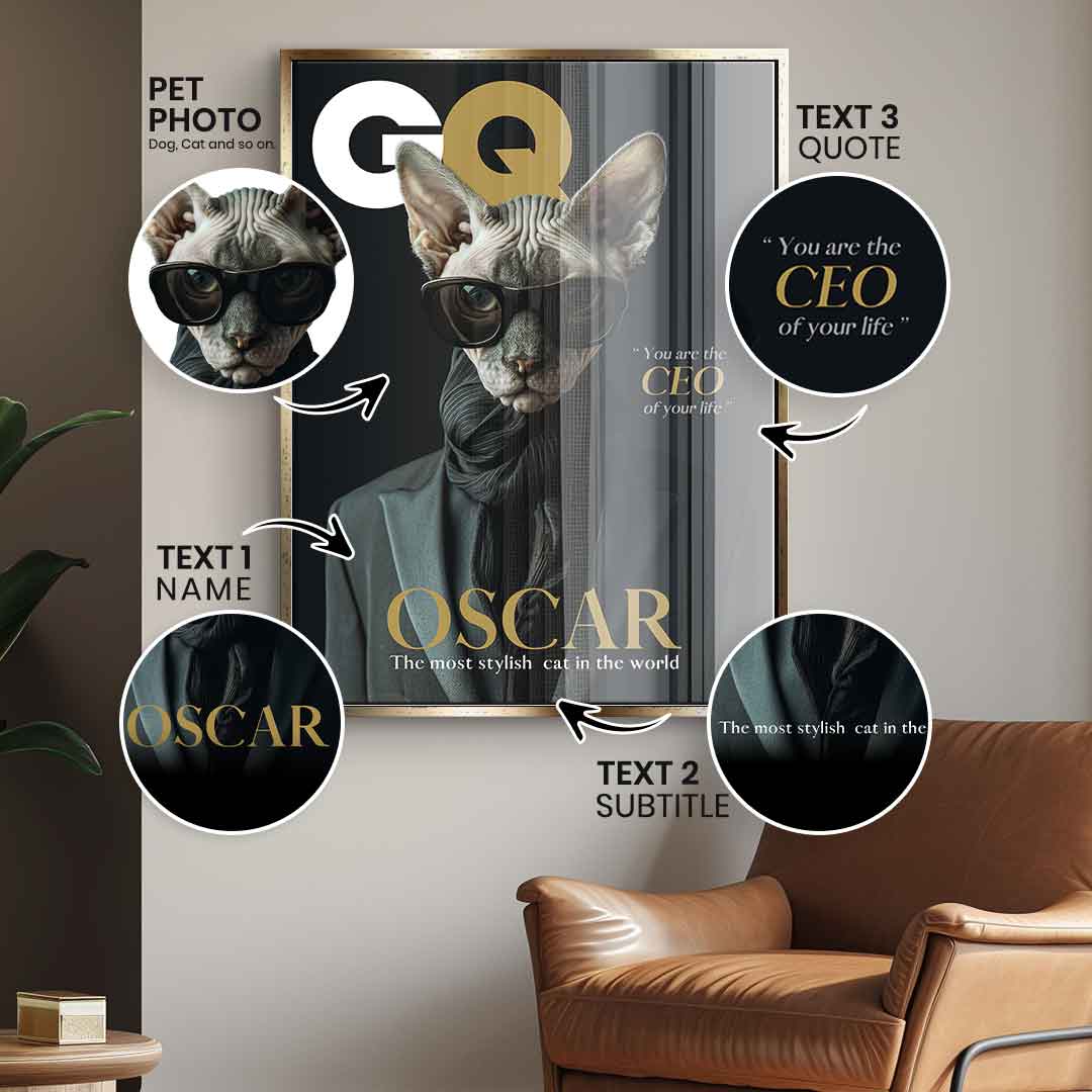 GQ personalizable - acrylic glass