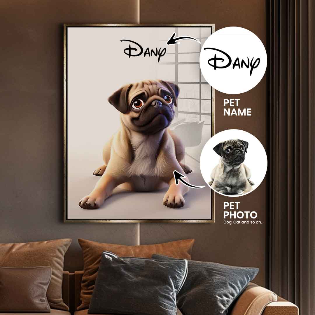 Pet disney personalized - acrylic glass