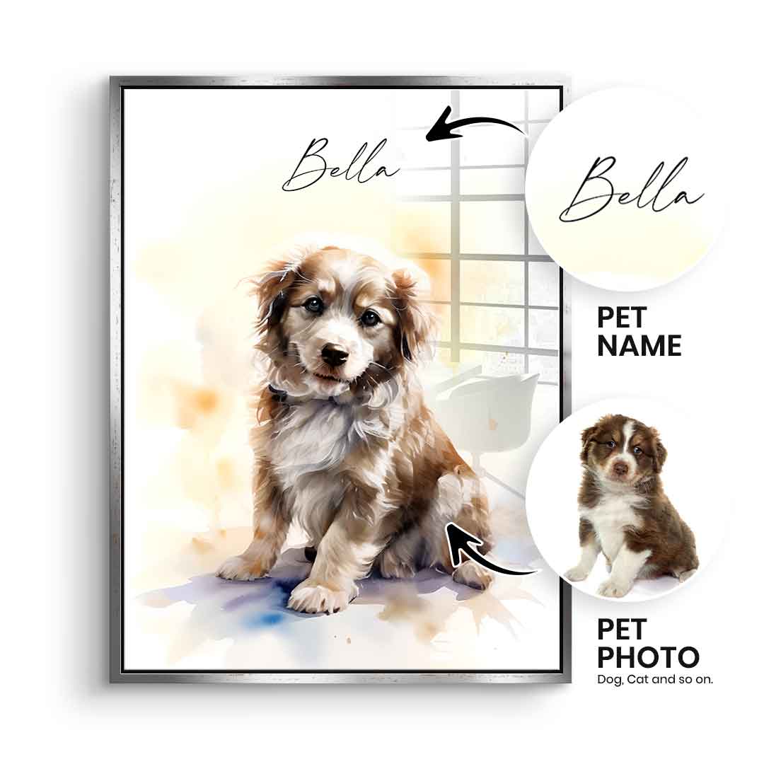 Personalized Pet Painting - Acrylic Glass