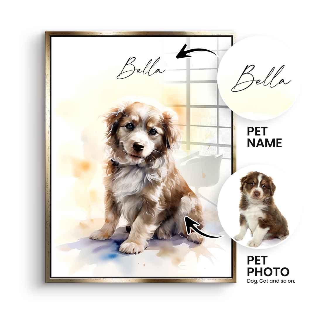 Pet painting personalized - acrylic glass