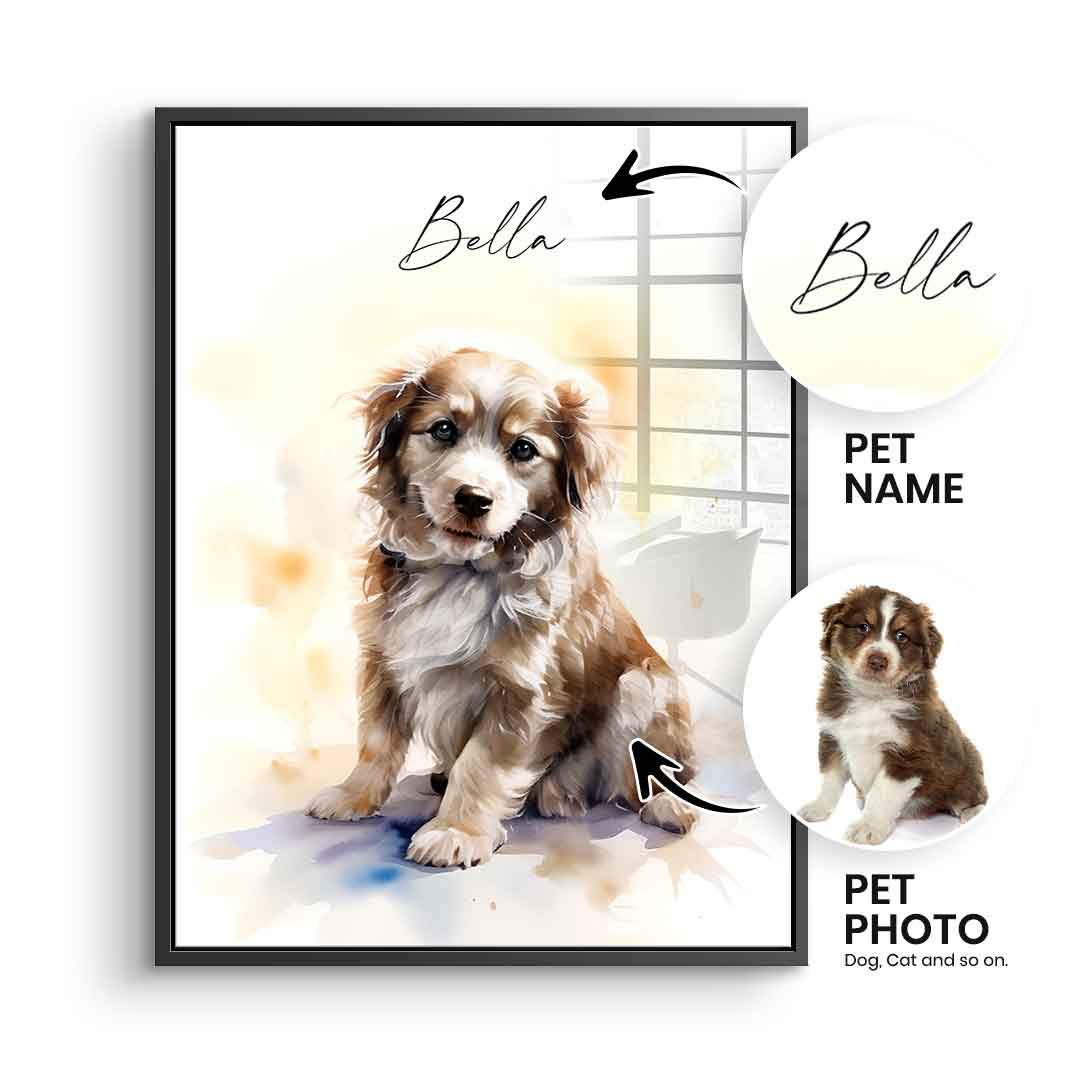 Pet painting personalized - acrylic glass