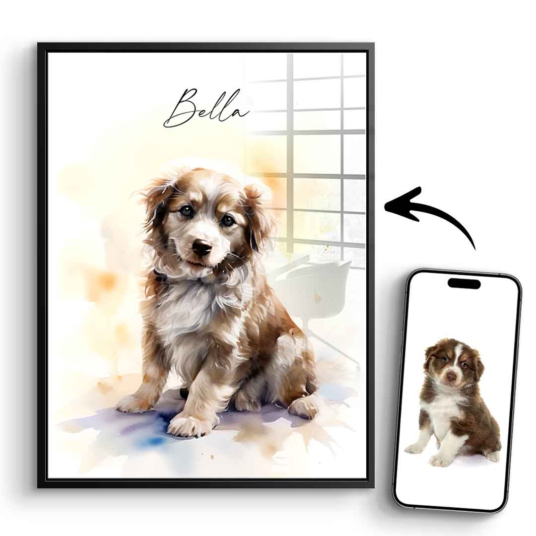 Pet Painting customizable - acrylic glass