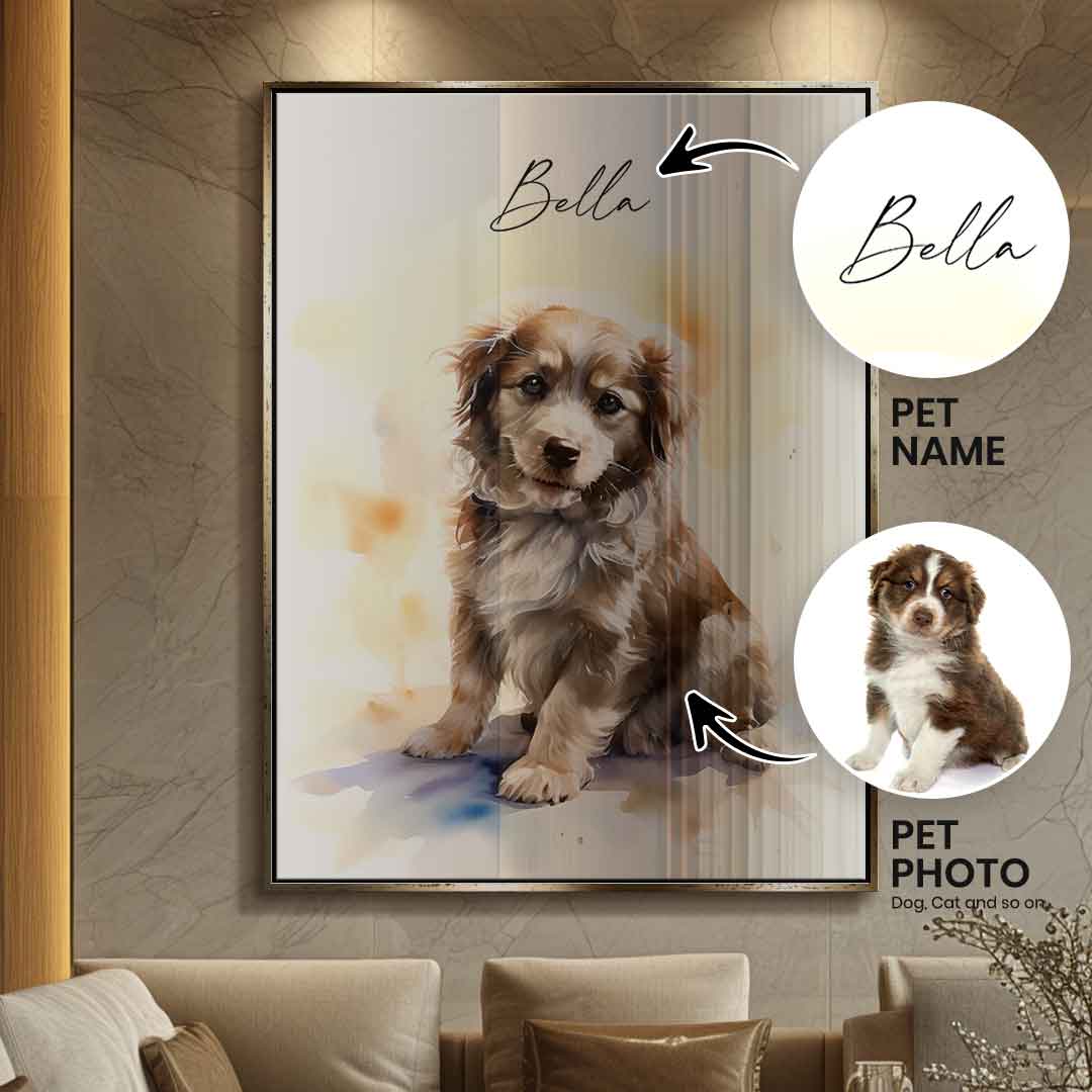 Personalized Pet Painting - Acrylic Glass