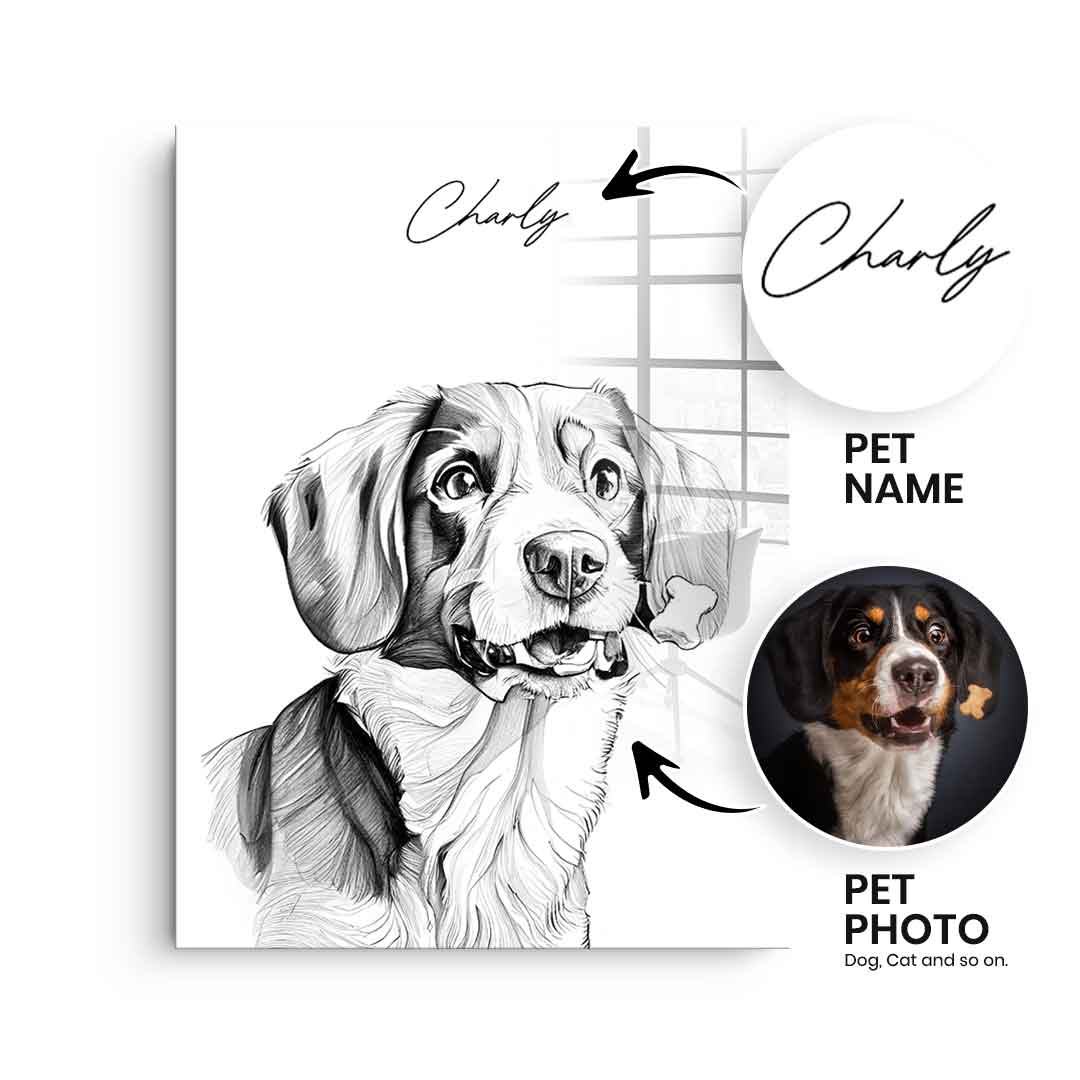 Pet Sketch customizable - acrylic glass