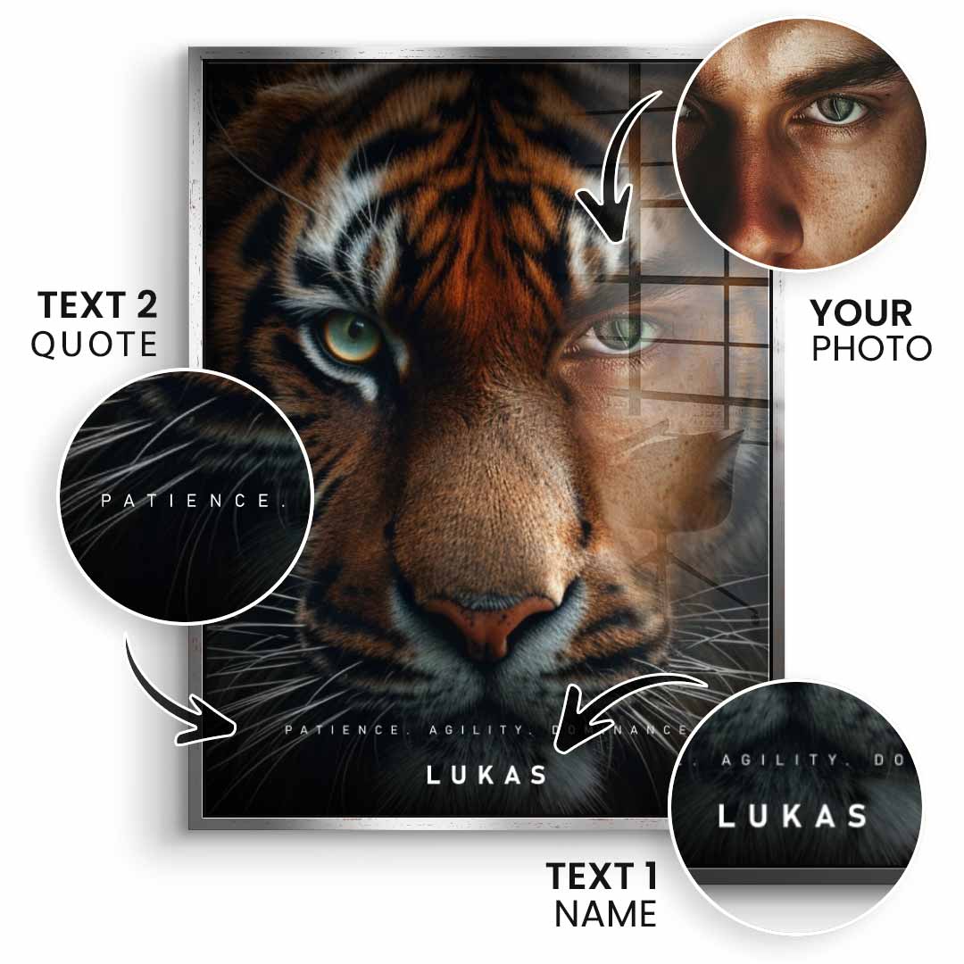 Tiger Fusion Customizable - Acrylic Glass