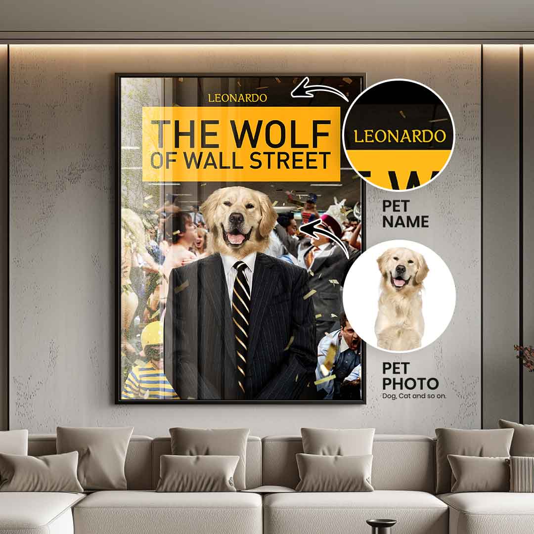 Wolf Of Wall Street personalisierbar - Acrylglas