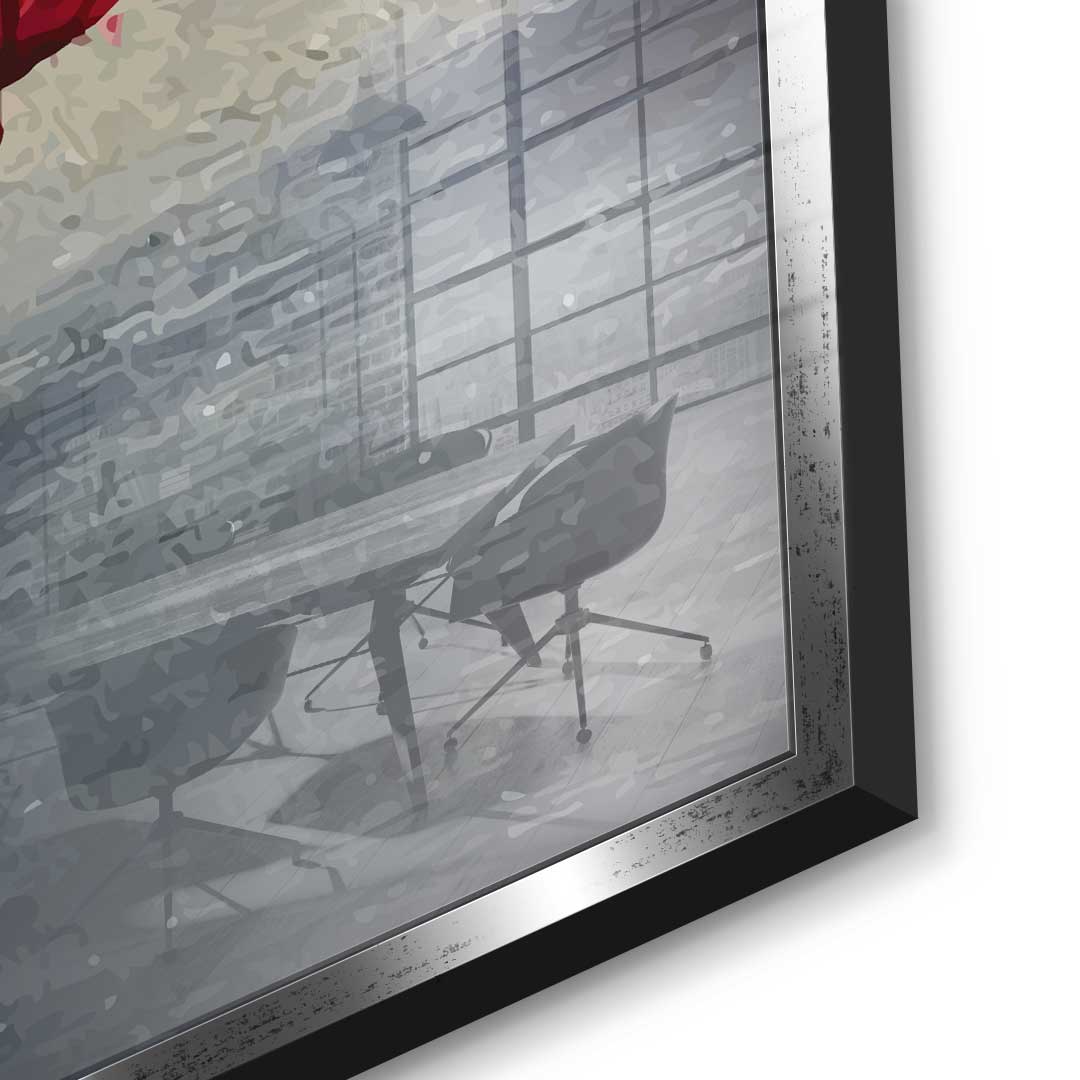 Lippen X Rosen - Acrylglas