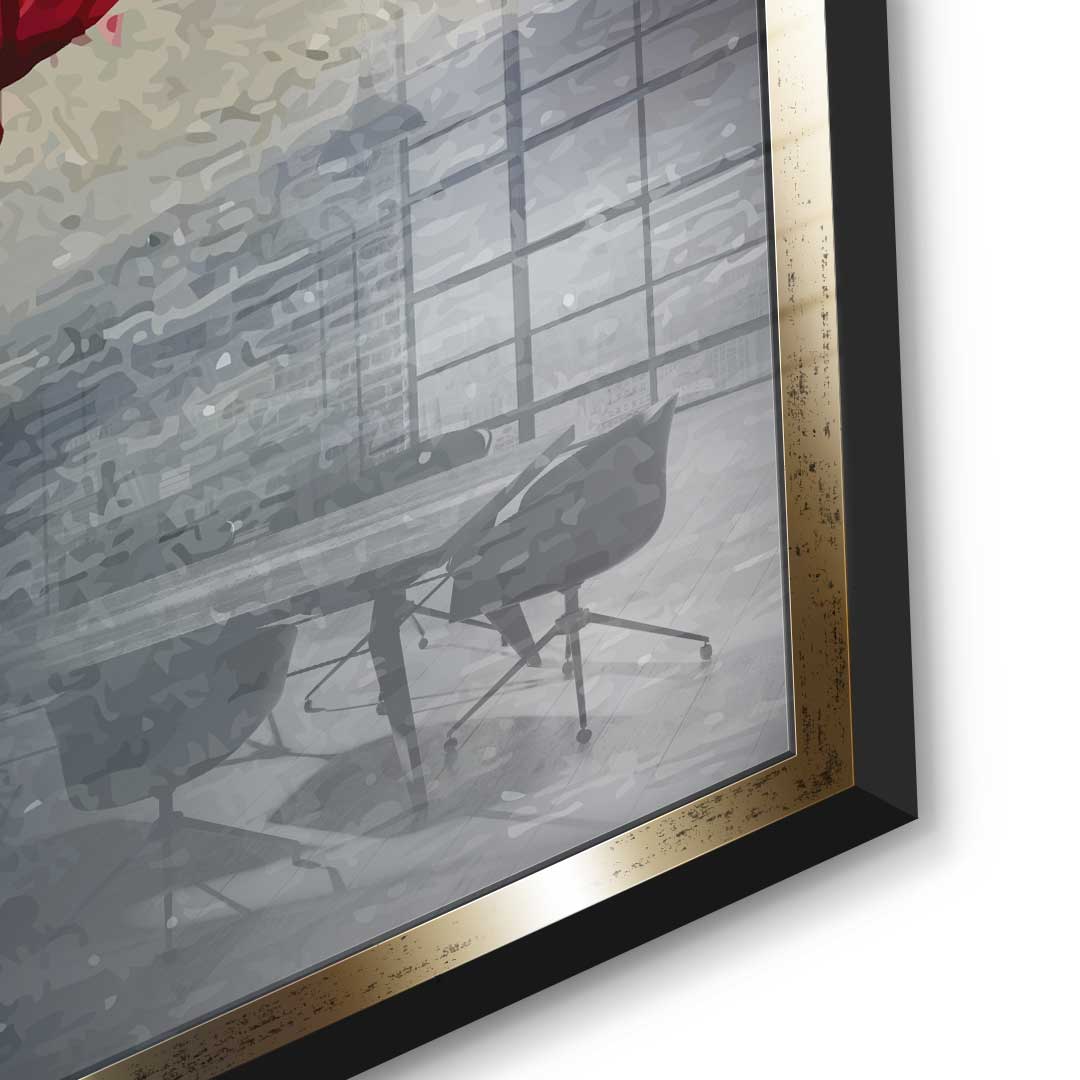 Lippen X Rosen - Acrylglas