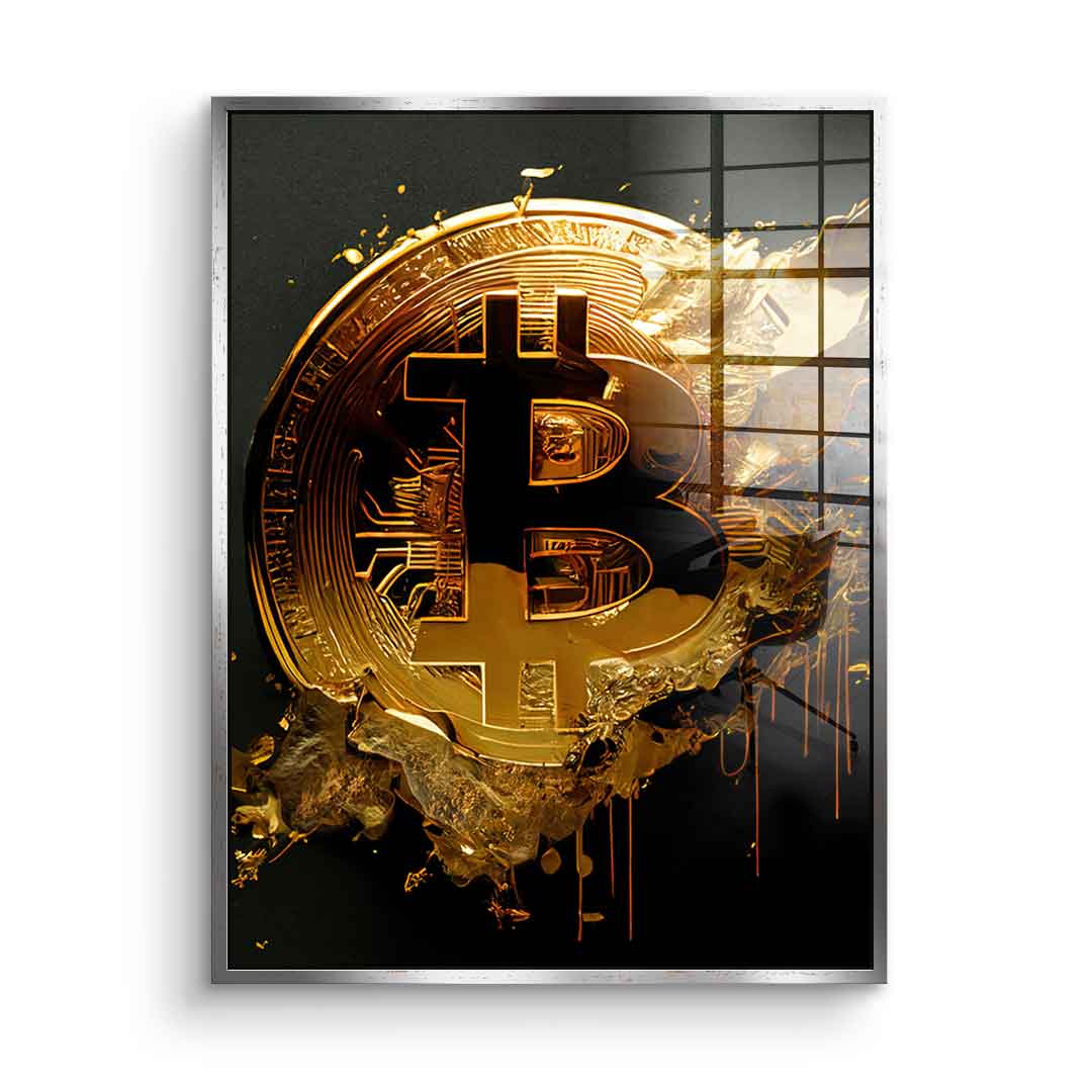 Raw Bitcoin - Acrylic glass
