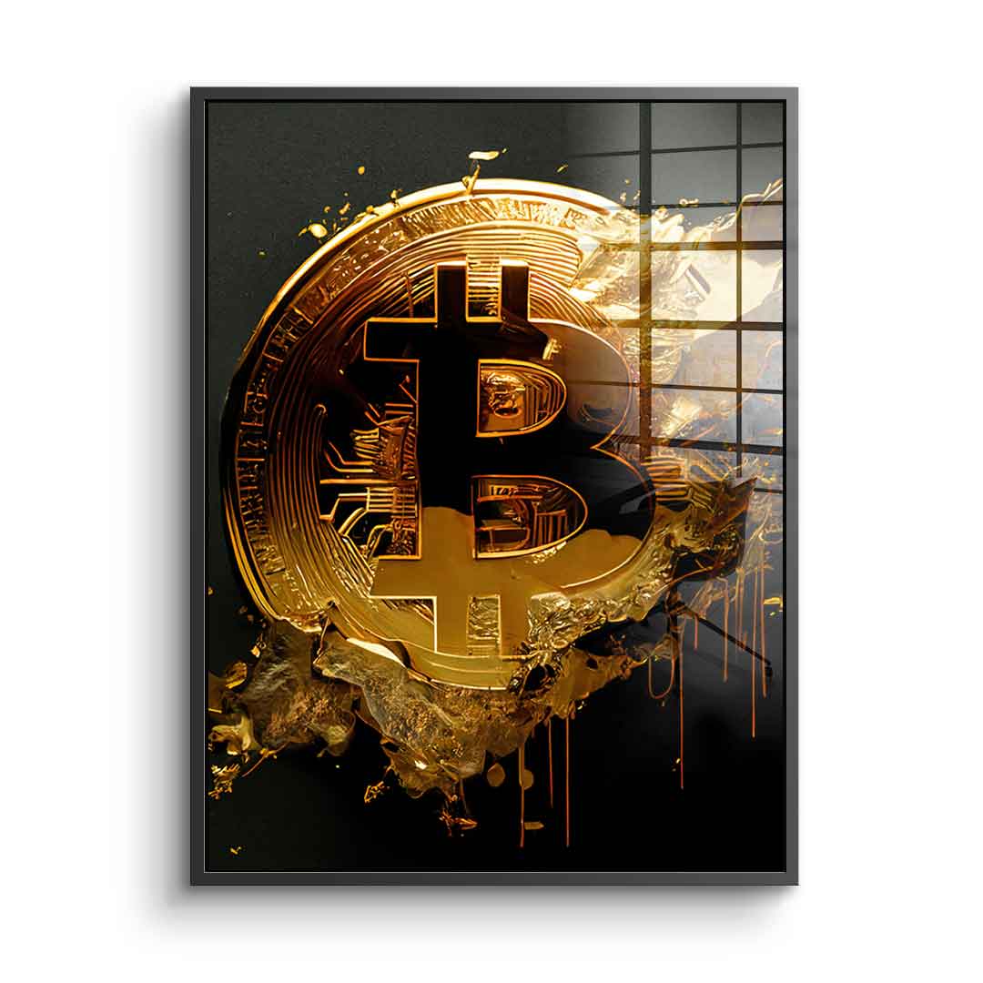Raw Bitcoin - Acrylic glass