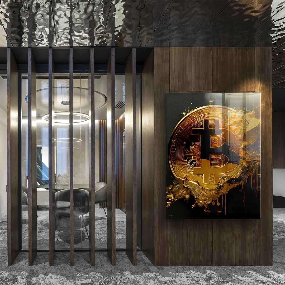 Raw Bitcoin - Acrylic glass