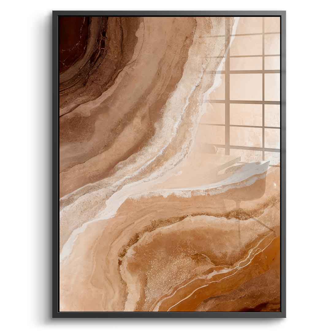 Sandstone in Brown Hues - Acrylglas