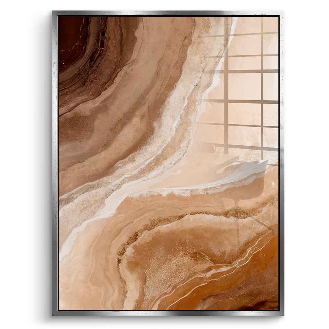 Sandstone in Brown Hues - Acrylglas