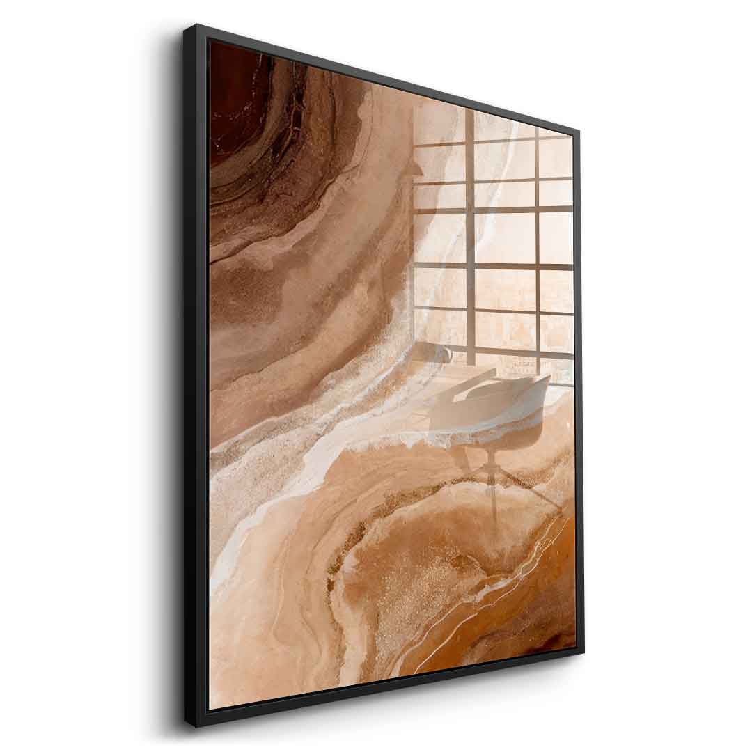 Sandstone in Brown Hues - Acrylglas