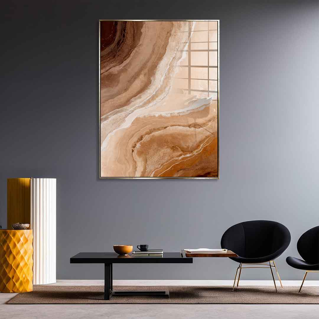 Sandstone in Brown Hues - Acrylglas