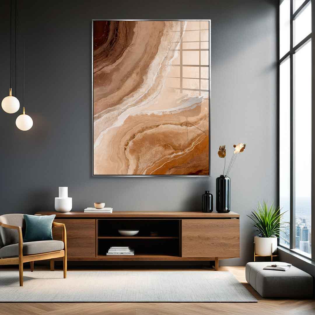 Sandstone in Brown Hues - Acrylglas
