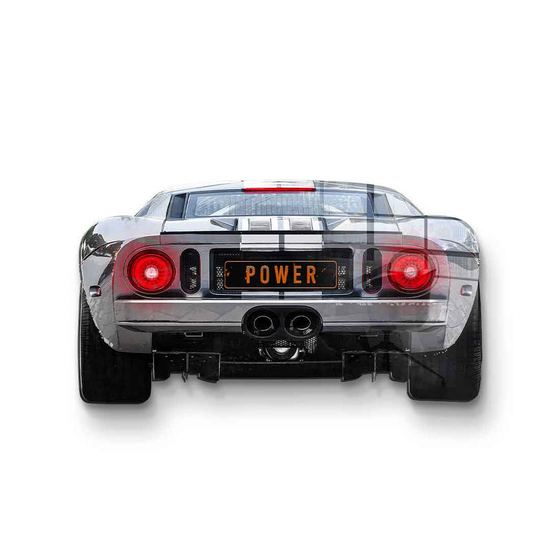 Wandskulptur Ford GT Backside - Acrylglas