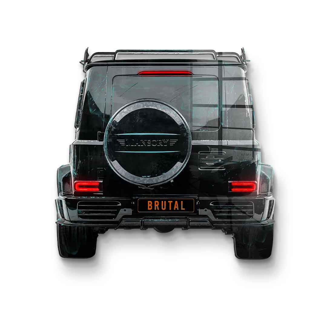 Wandskulptur G-Wagon Backside - Acrylglas