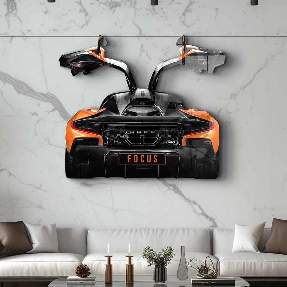 Wandskulptur Mclaren Backside Acrylglasbild – Ansicht 3