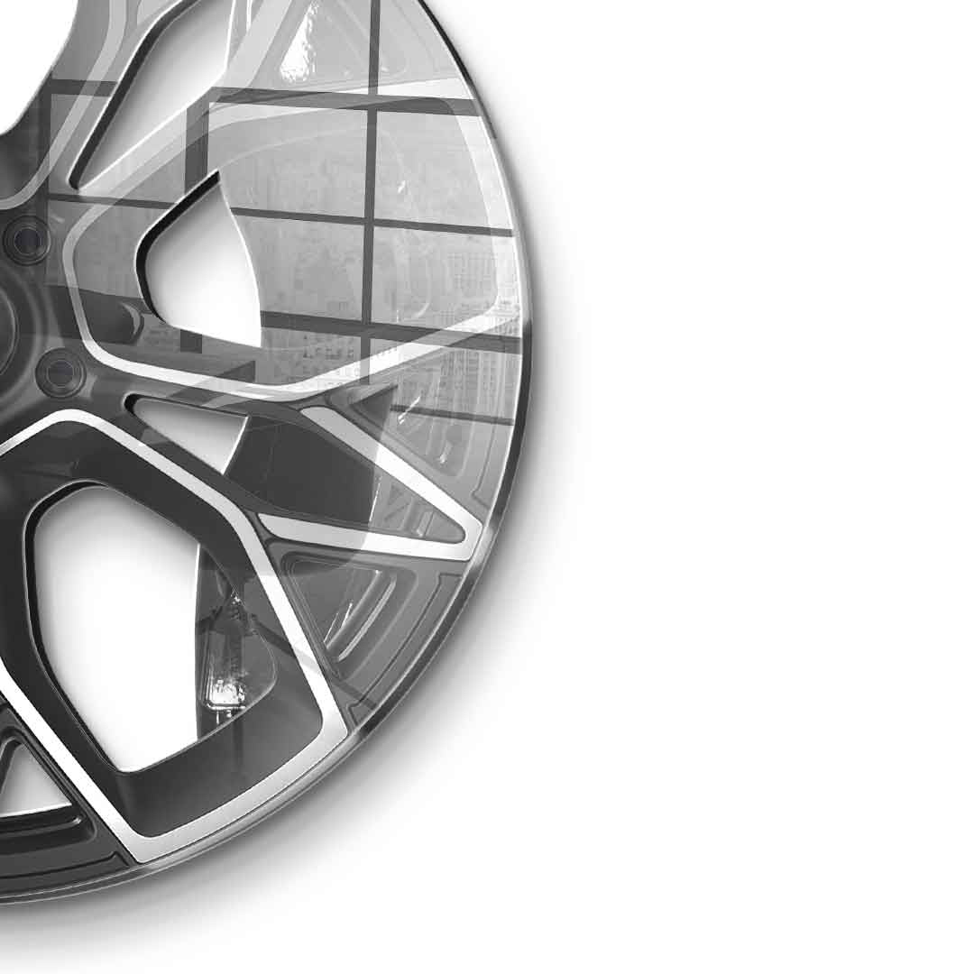 Wandskulptur Wheel 4 - Acrylglas