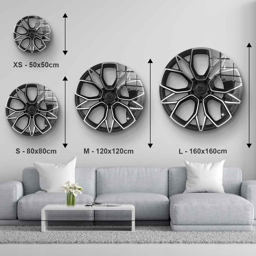 Wandskulptur Wheel 4 - Acrylglas