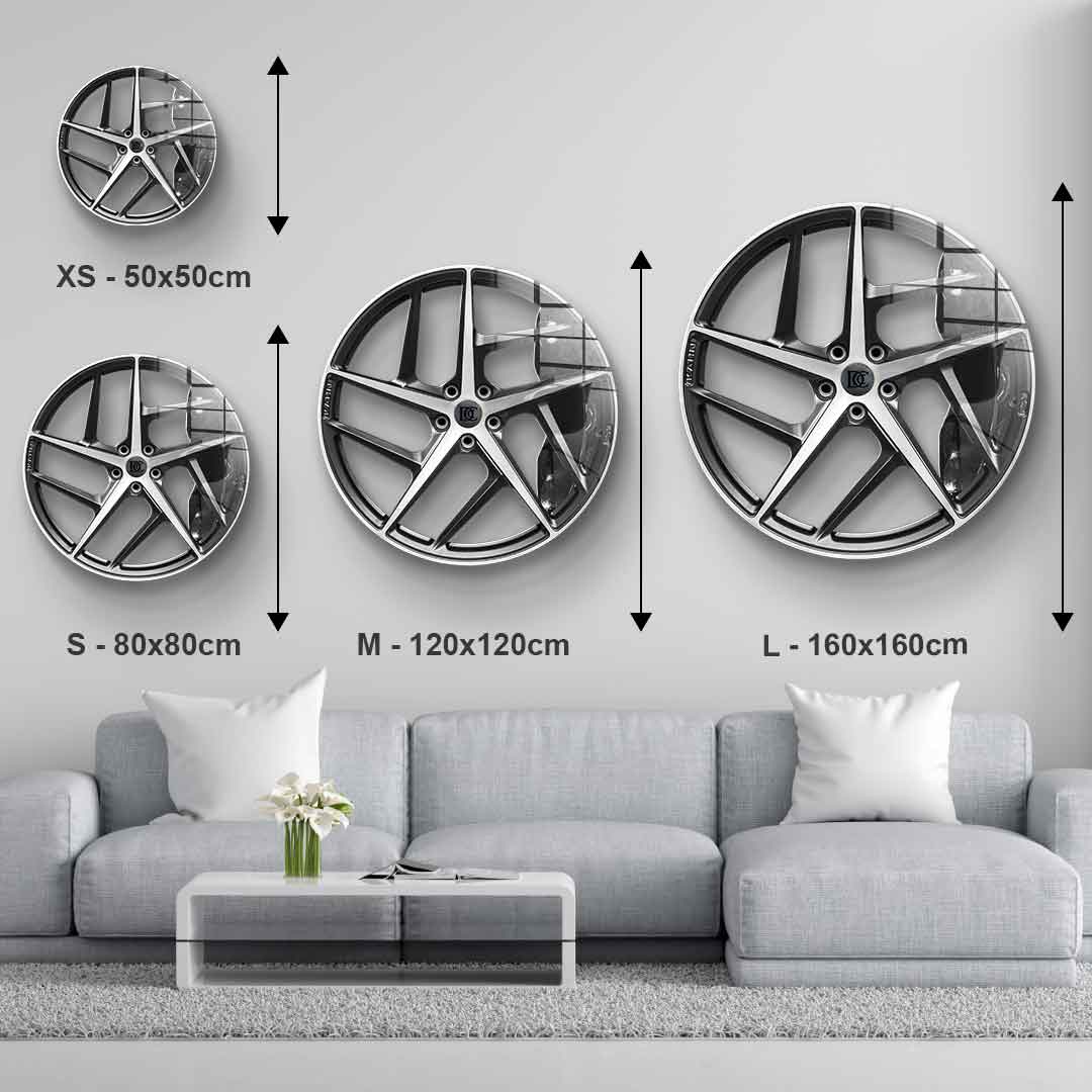Wandskulptur Wheel 2 - Acrylglas