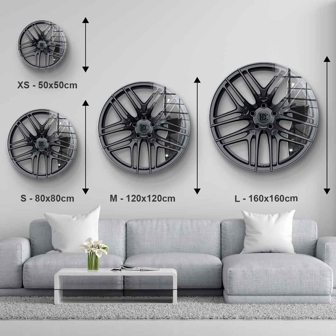Wandskulptur Wheel 1 - Acrylglas