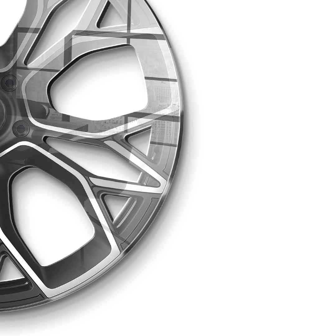 Wandskulptur Wheel 4 - Acrylglas