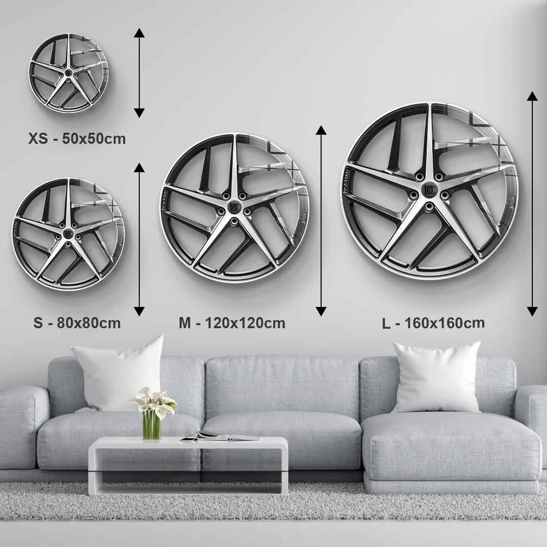 Wandskulptur Wheel 2 - Acrylglas