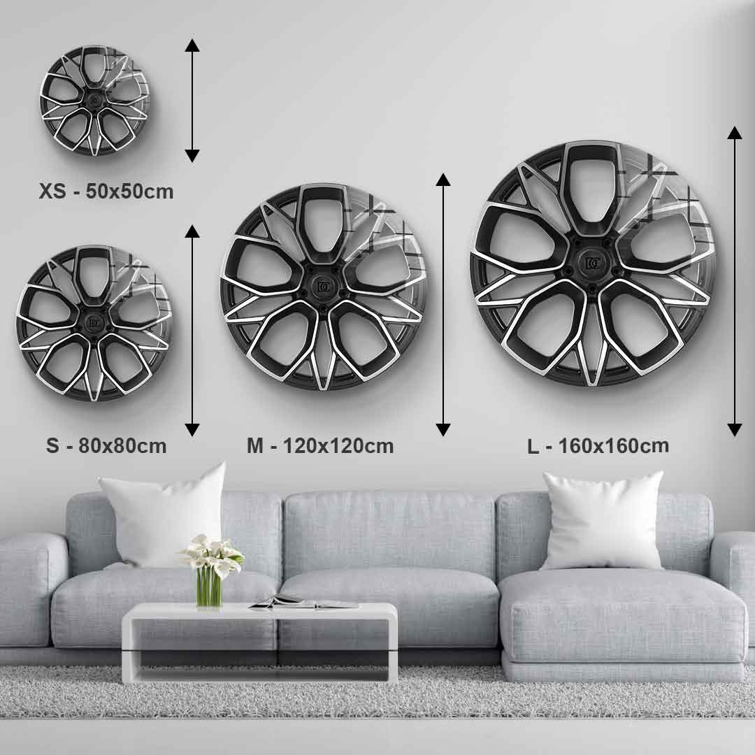Wandskulptur Wheel 4 - Acrylglas