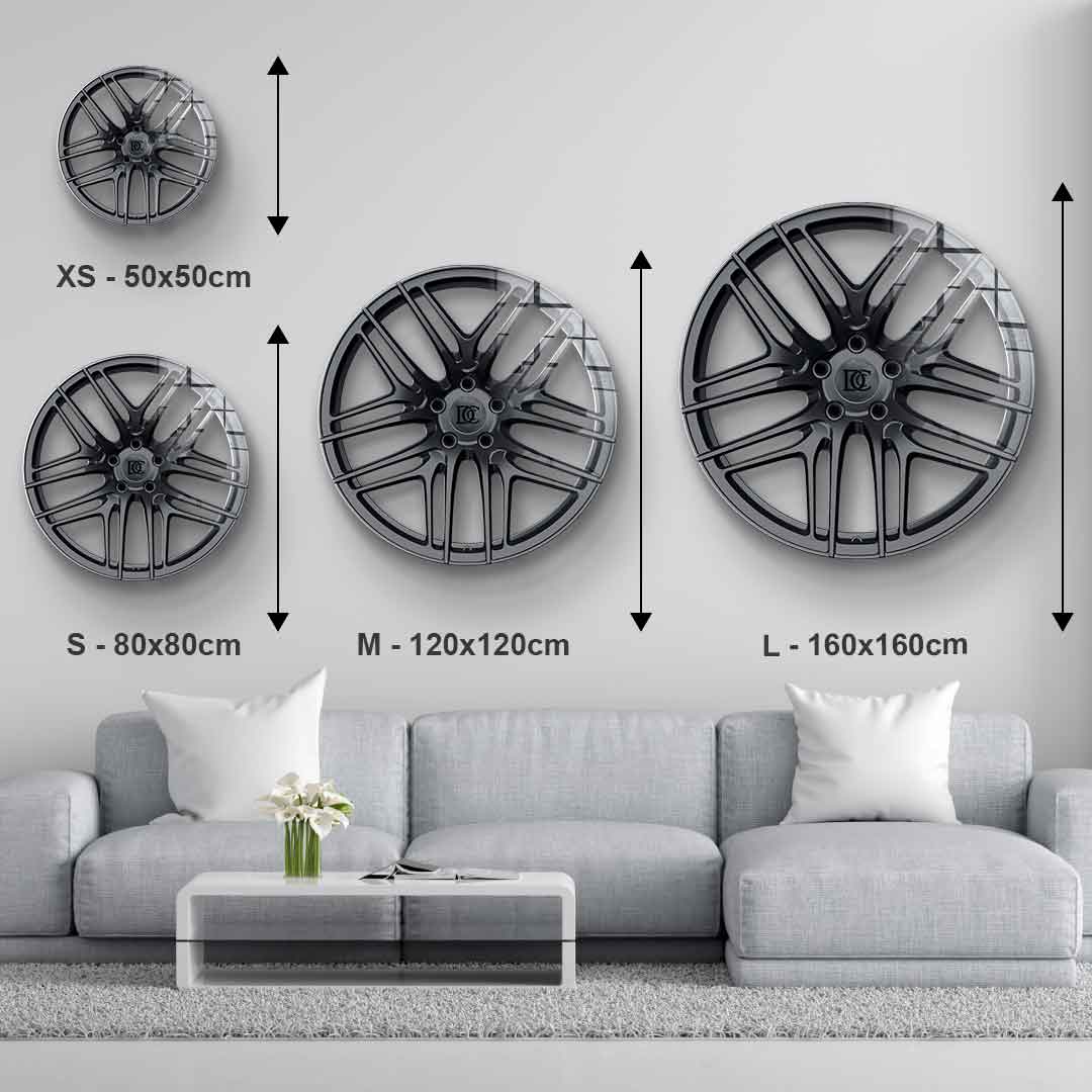 Wandskulptur Wheel 1 - Acrylglas