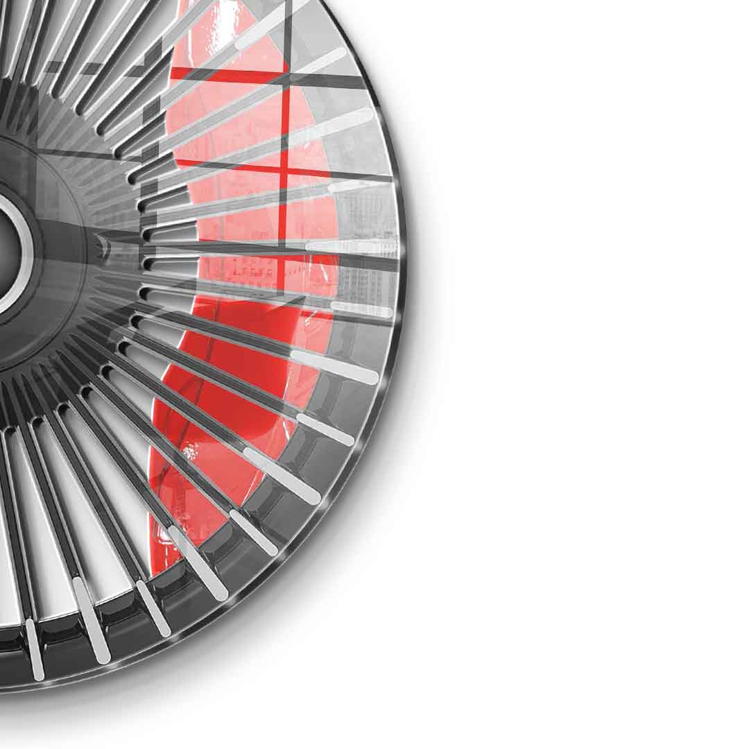 Wandskulptur Wheel 3 - Acrylglas