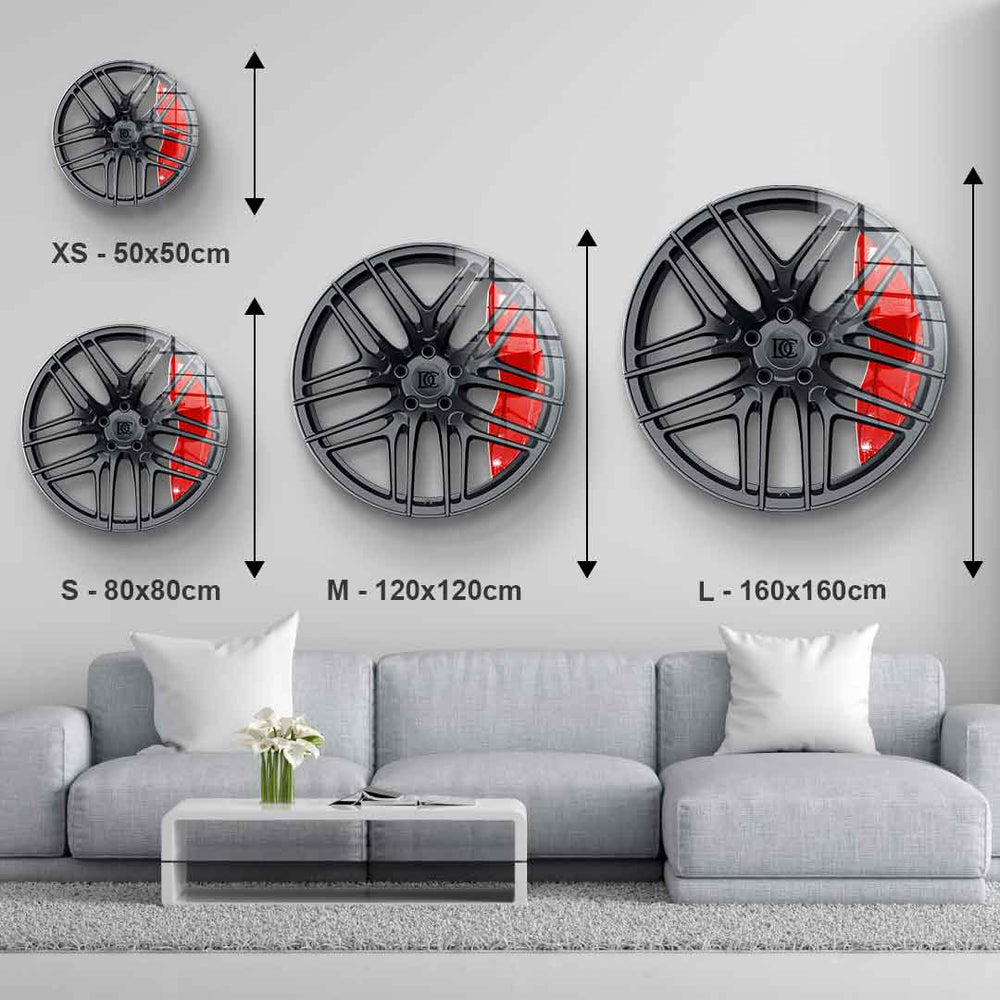 Wall sculpture Wheel 1 - Acrylic glass