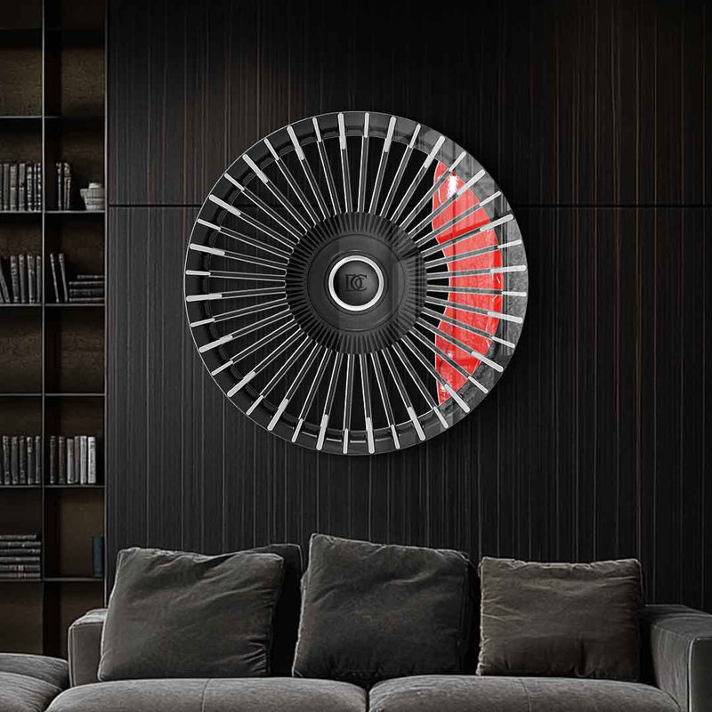 Wandskulptur Wheel 3 - Acrylglas