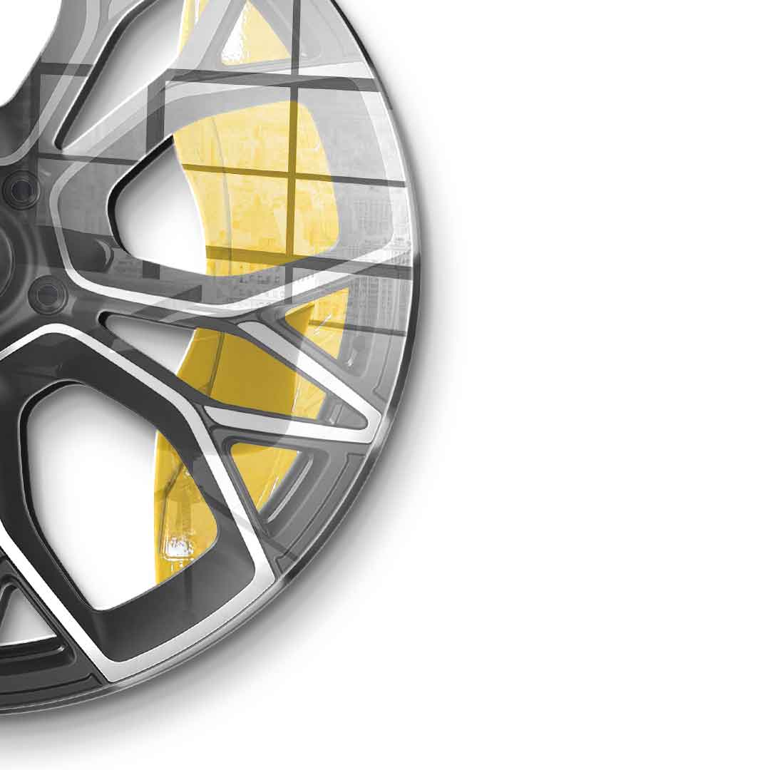 Wandskulptur Wheel 4 - Acrylglas