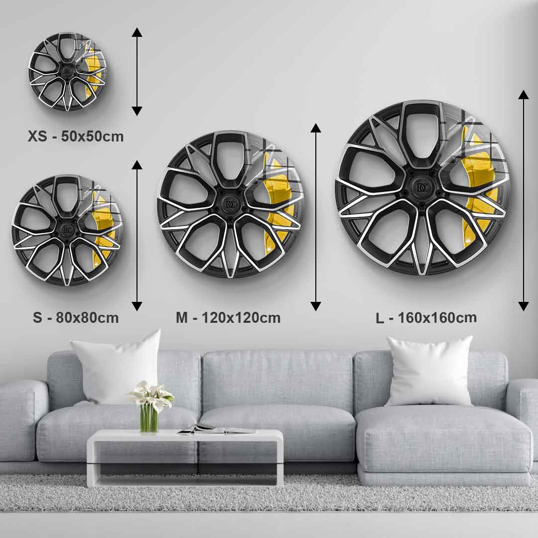 Wandskulptur Wheel 4 - Acrylglas
