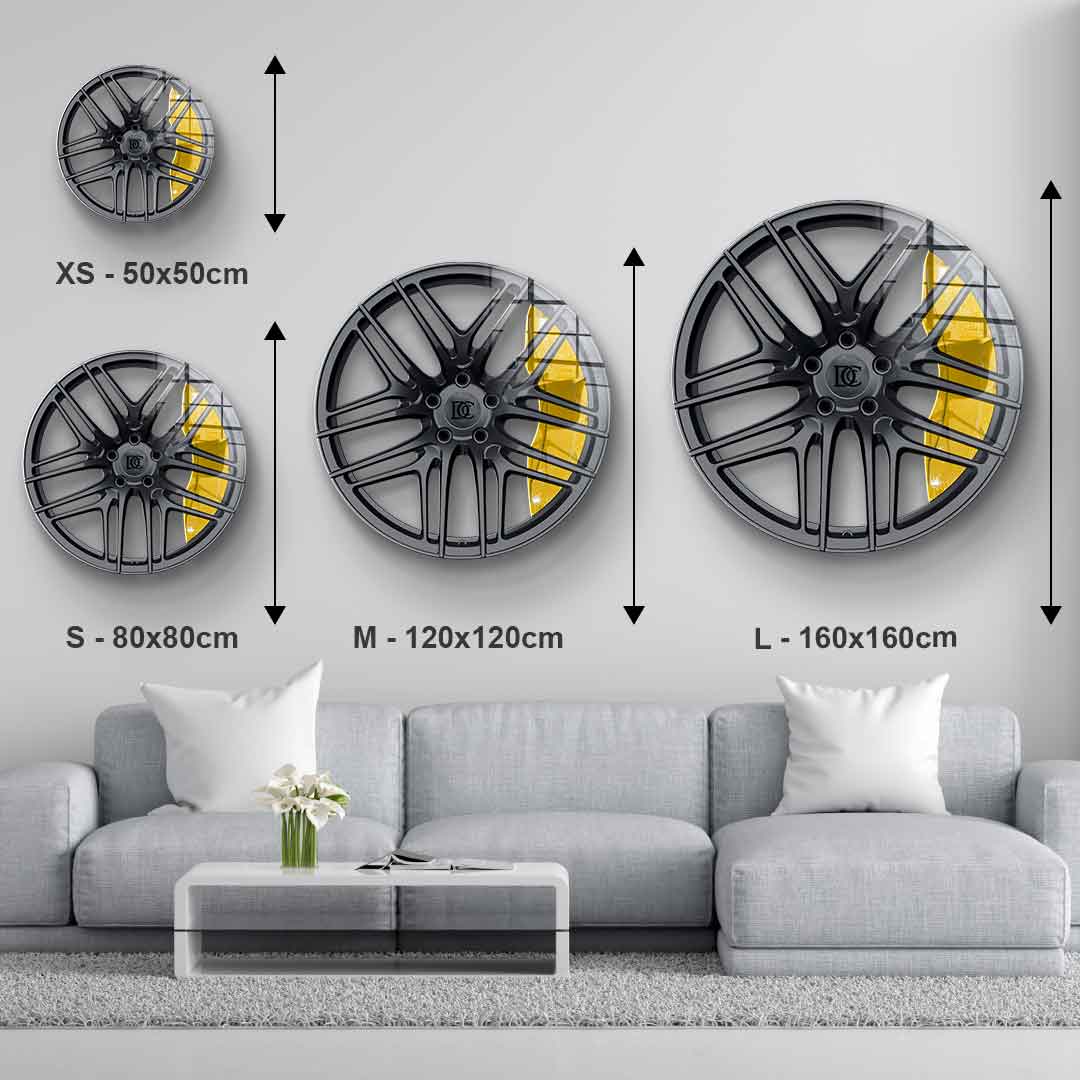 Wandskulptur Wheel 1 - Acrylglas