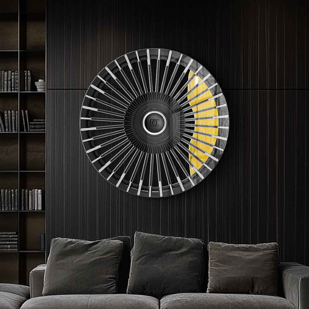 Wall sculpture Wheel 3 - Acrylic glass