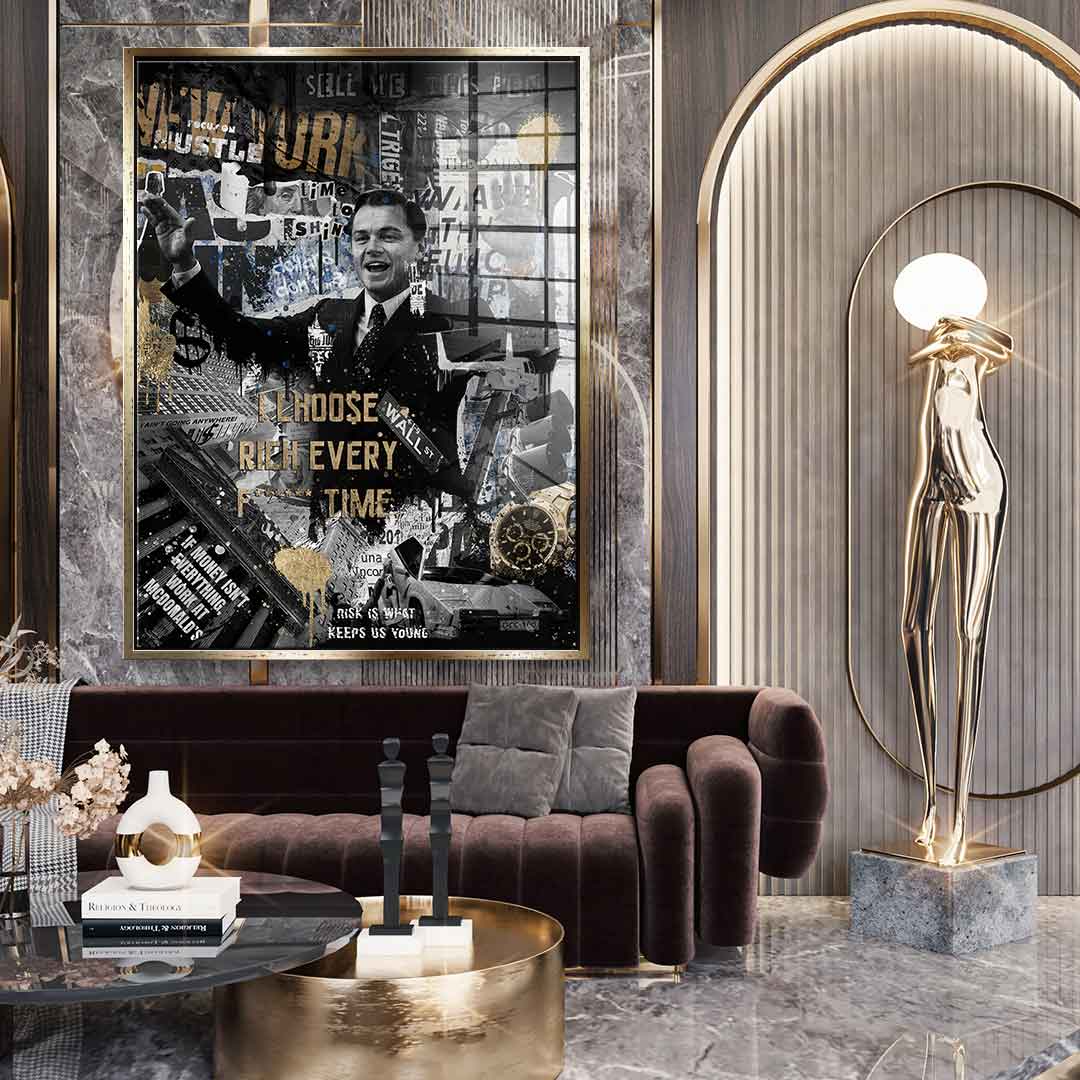 I CHOOSE RICH - Acrylic glass