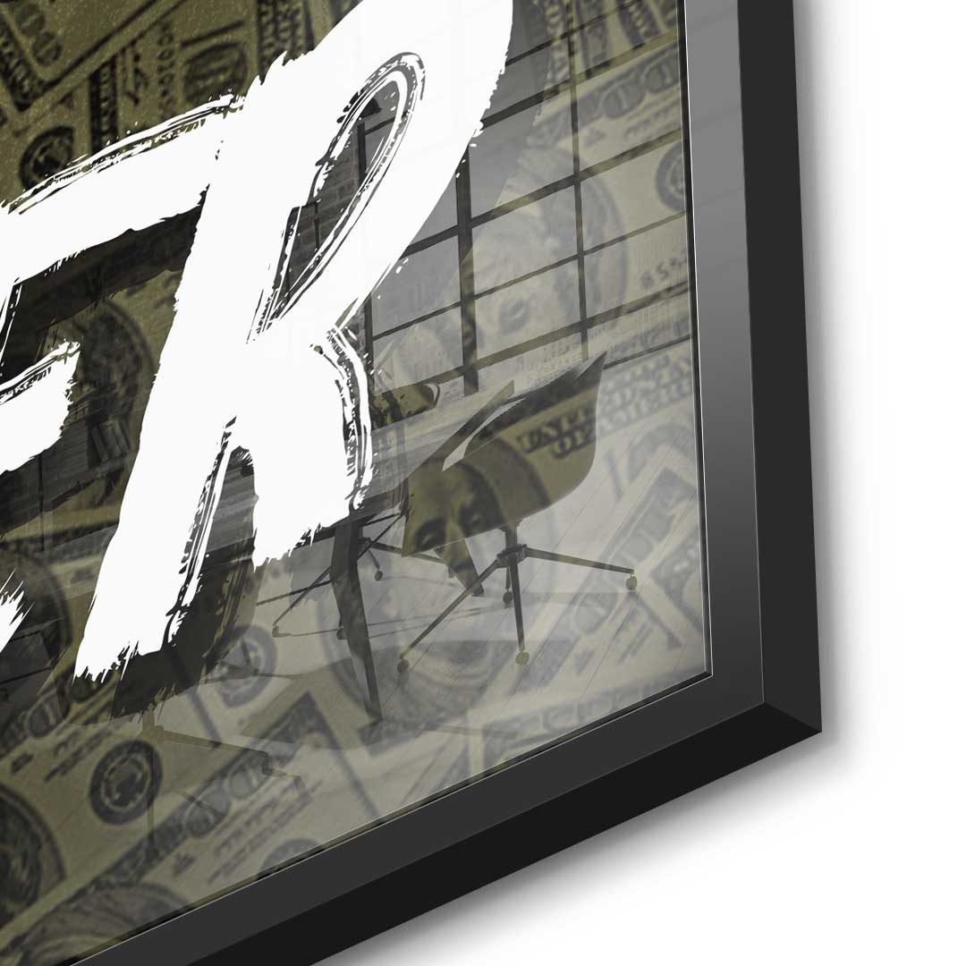 Work Harder X Money - Acrylglas