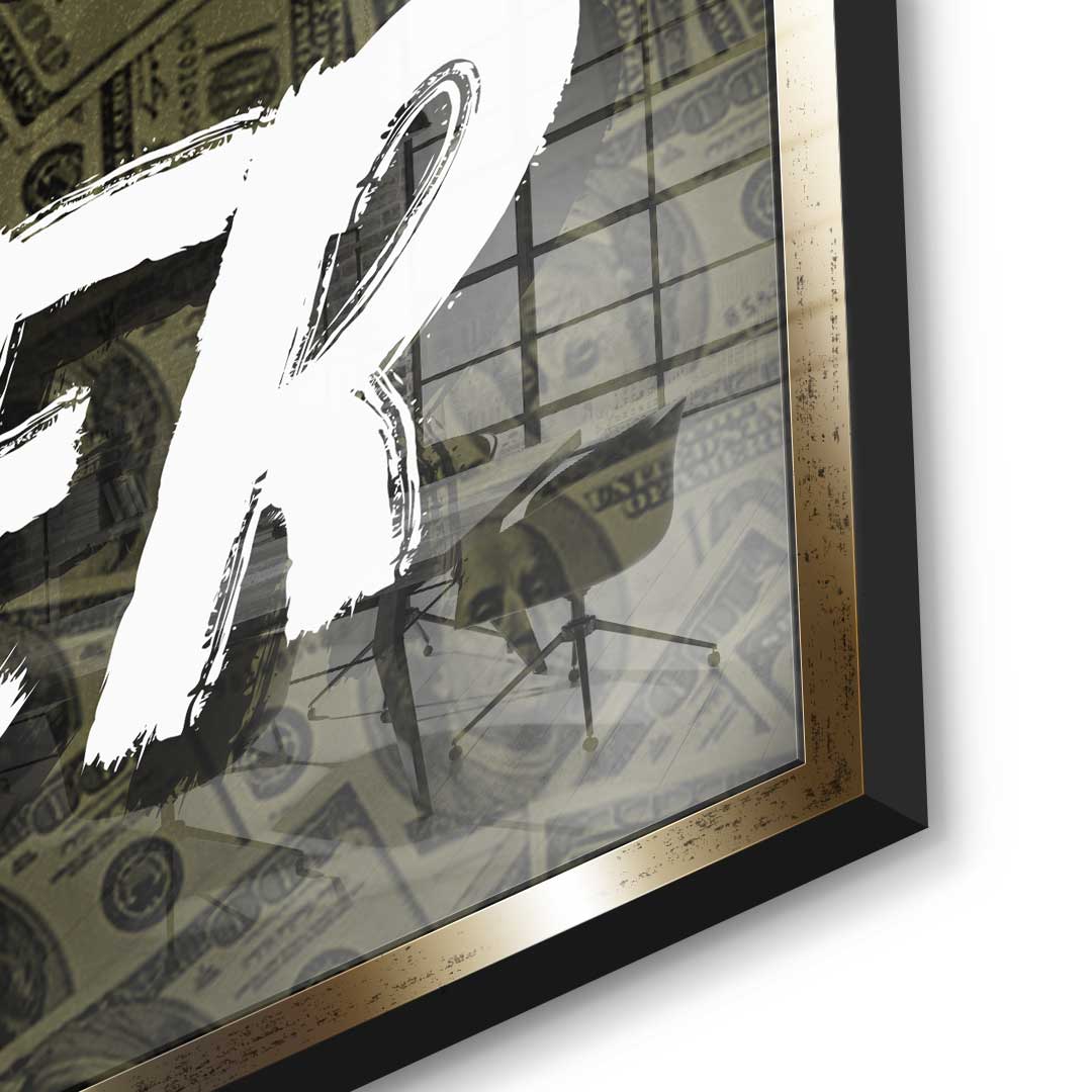 Work Harder X Money - Acrylglas