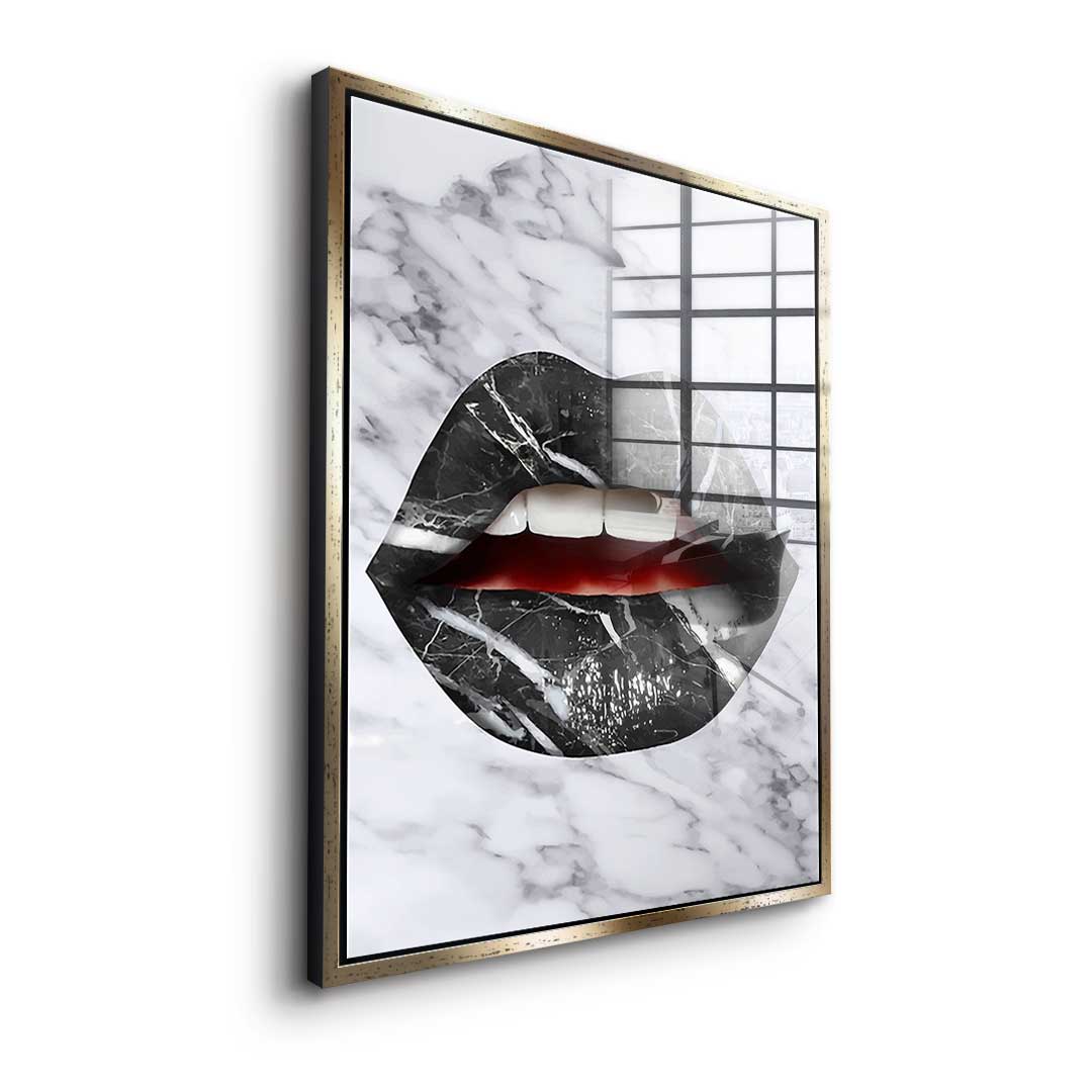 Lips X Marble - Acrylic glass