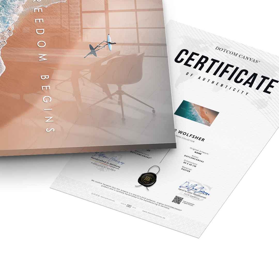 Freedom Begins - Acrylglas