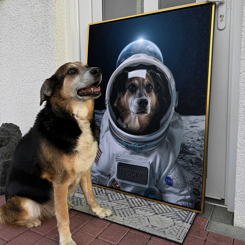 Astronaut Pet Portrait Customizable